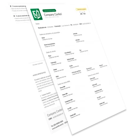 Imagem de laudo modelo